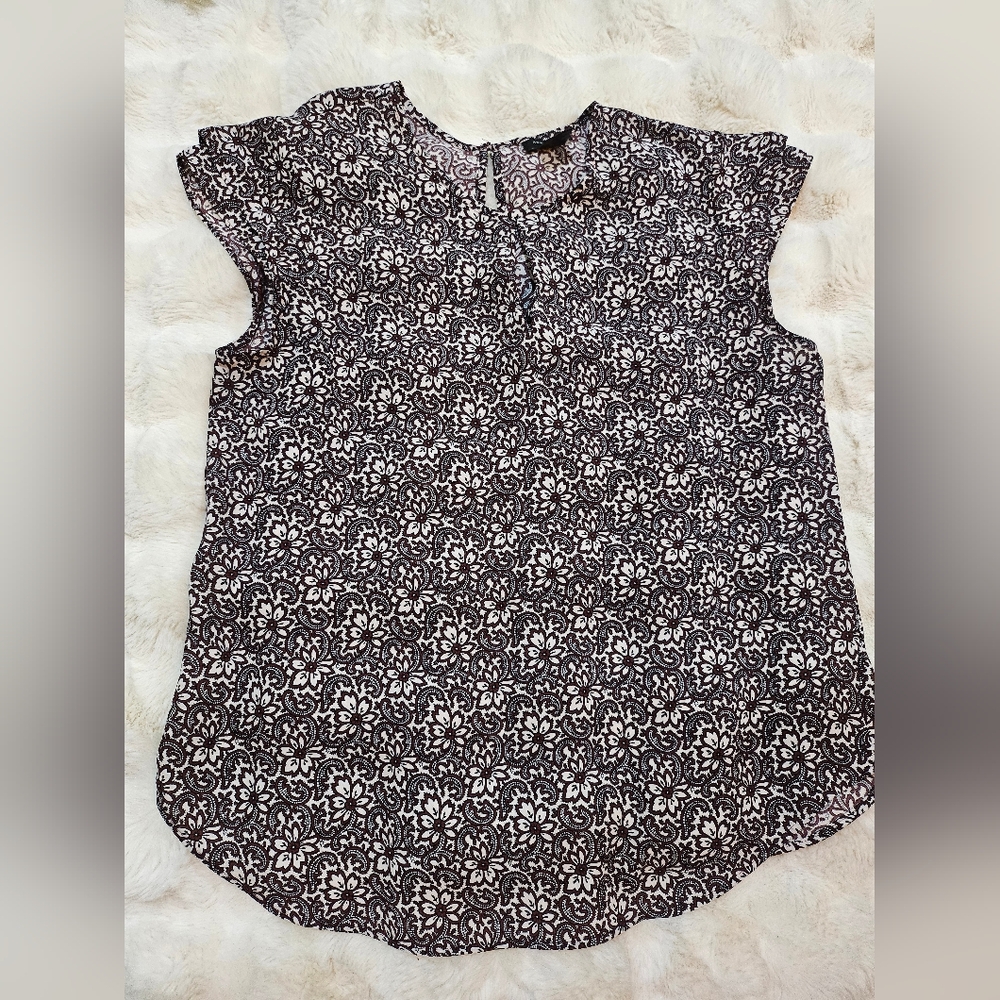 Ann Taylor Blouse Sz Med Petite